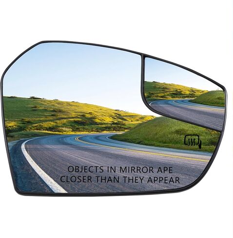 Driver Side Mirror Replacement for Ford Escape 2017 2018 Mirrors Glass - Convex Mirror Glass, Left Side Rear View Mirror with Power Heated in Saudi Arabia