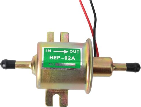 مضخة الوقود الكهربائية 12 فولت عالمية - ضغط منخفض 2.5-4 PSI مضخة الوقود المضمنة لجزازة العشب المكربن ​​محرك الديزل الغاز HEP-02A in Saudi Arabia