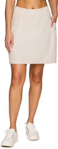 RBX Active Skort for Women, Longer Length Cargo-Style Quick Drying Hiking Tennis Skirt with Inner Compression Short in Saudi Arabia