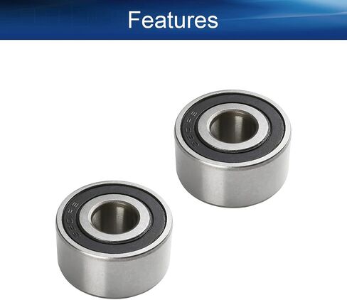 Bettomshin 3Pcs 3201-2RS/3201 Angular Contact Ball Bearing, 1/2" OD,1-1/4"ID, 5/8"T Bearing Steel Sealed P0 Rolling Bearings, J Steel Plate Stamping for Automobile Engines and Transmissions in Saudi Arabia