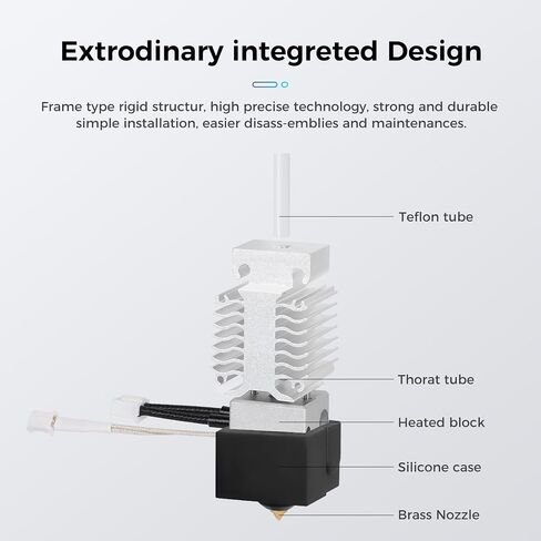Creality Official Ender 3 V3 SE Hotend Kit, Assembled Extruder Hot End Kit 24V with Capricorn Bowden PTFE Tubing for Ender 3 V3 SE 3D Printer in Saudi Arabia
