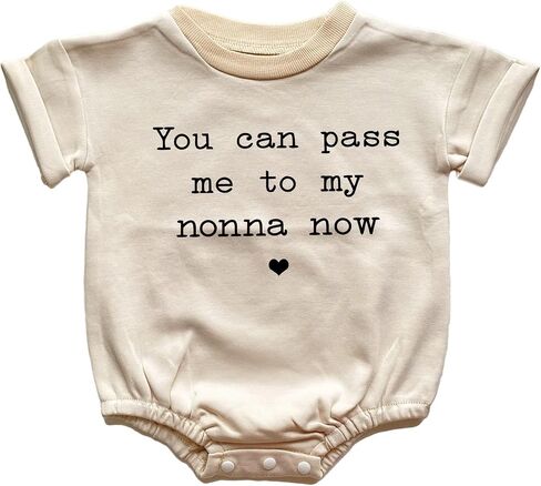 You Can Pass Me To My Nonna Now Baby Bodysuit Cute Nonna Romper Nonna and Nonno's Little Cannoli One Piece Jumpsuit (0-6 Months, Cannoli-Long Sleeve Bodysuit) in Saudi Arabia