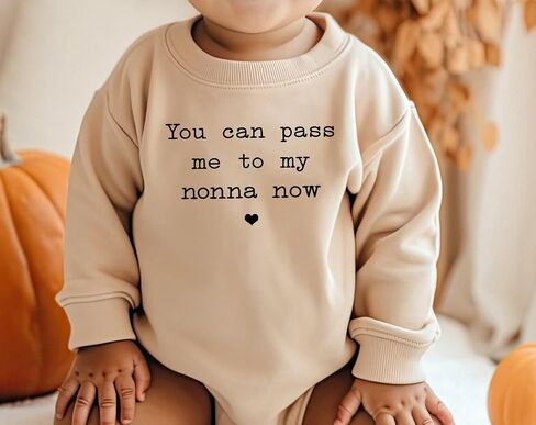 You Can Pass Me To My Nonna Now Baby Bodysuit Cute Nonna Romper Nonna and Nonno's Little Cannoli One Piece Jumpsuit (0-6 Months, Cannoli-Long Sleeve Bodysuit) in Saudi Arabia