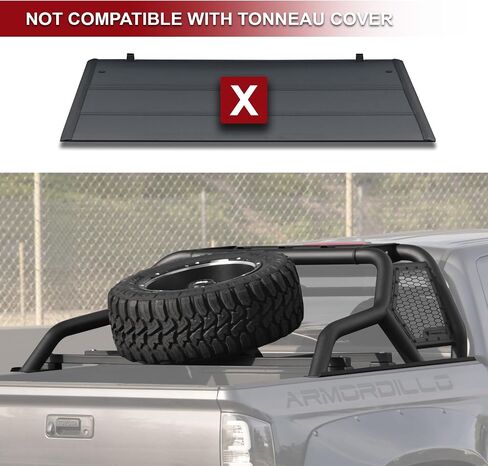 Armordillo CR1 Chase Rack for 1/2 Ton Full Size Truck w/3rd Brake Lights|Roll Bar LED Light mounts|8710951 CR1/CR-1 09-23 F-150/07-23 Silverado 1500/07-23 Sierra 1500/07-23 Tundra/04-23 Titan/Titan XD in Saudi Arabia