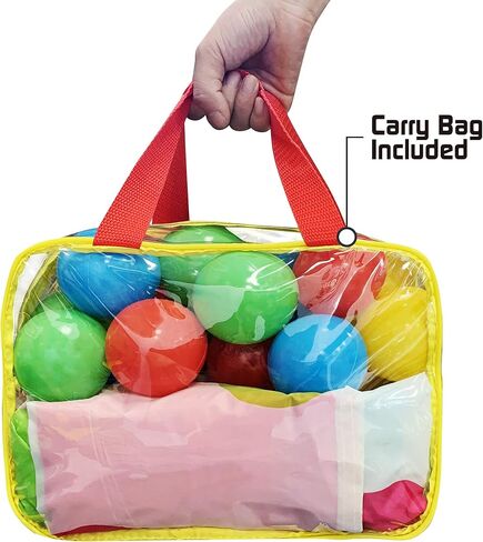 Parachute for Kids with Handles – Rainbow Multi-Colored with 16 Balls in Carry Bag, Parachute Toy for Ages 3+Toddlers, to Seniors (10ft – 12 Handles) in Saudi Arabia