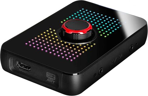 EVGA XR1 Capture Card, Certified for OBS, USB 3.0 Capture Device, 4K Pass Through, ARGB, Audio Mixer, PC, PS5, PS4, Xbox Series X and S, Xbox One, Nintendo Switch in Saudi Arabia
