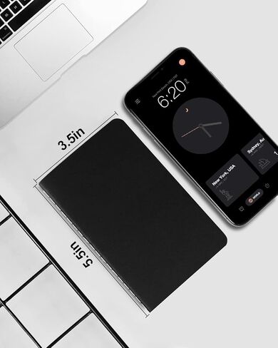 مجموعة دفاتر ملاحظات صغيرة للجيب، 8 عبوات من مفكرة مذكرات صغيرة مبطنة محمولة، 3.5 × 5.5 بوصة، 30 ورقة/60 صفحة، أسود in Kuwait