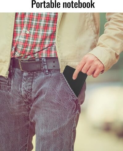 مجموعة دفاتر ملاحظات صغيرة للجيب، 8 عبوات من مفكرة مذكرات صغيرة مبطنة محمولة، 3.5 × 5.5 بوصة، 30 ورقة/60 صفحة، أسود in Kuwait