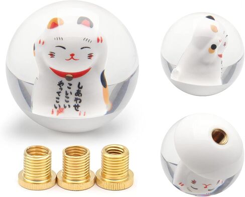 مقبض ناقل الحركة العالمي JDM Lucky Cat 4 5 6 سرعة مقبض ناقل الحركة الرائع مع محول M81.25، M101.25، M101.5 in Kuwait