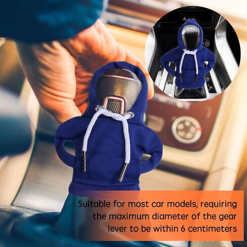 Mini Car Shift Knob Hoodie, Car Gear Shift Cover Hoodie Interior Accessories Gear Shift Knobs Shirt Car Shifter Knobs Cover Trim Universal Fit Knob Cover Gift(9pcs) in Saudi Arabia
