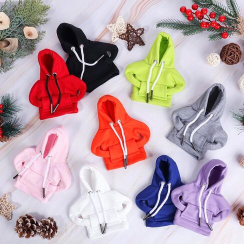 Mini Car Shift Knob Hoodie, Car Gear Shift Cover Hoodie Interior Accessories Gear Shift Knobs Shirt Car Shifter Knobs Cover Trim Universal Fit Knob Cover Gift(9pcs) in Saudi Arabia