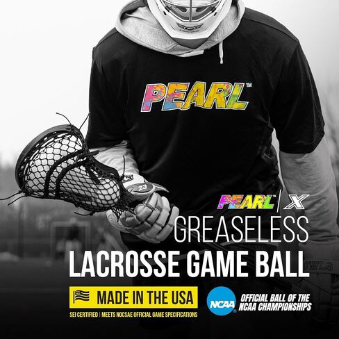 X Greaseless Lacrosse Balls by Guardian Innovations, 3 Pack, White - Official Ball of NCAA Championships - Meets NOCSAE Standards and SEI/NCAA/NFHS Certified in Saudi Arabia
