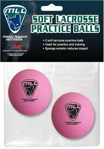 كرات تمرين اللاكروس الناعمة من A&R Sports MLL (مجموعة من 2)، وردي in Kuwait