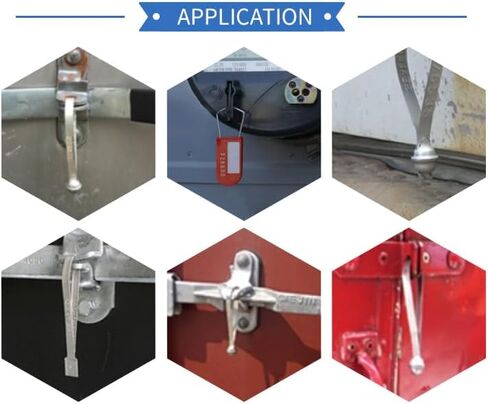 Cargo Container Seals Numbered Metal Truck Seals Security Seal Tamper Seal Shipping Seals Tamper Resistant Seals for Truck Trailer(100 PCS) in Saudi Arabia