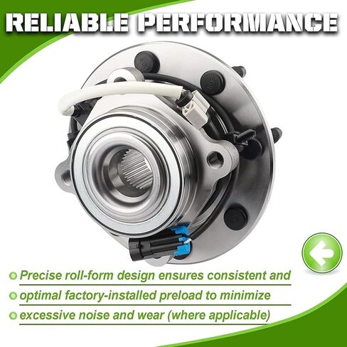 Front Wheel Bearing Hub Assembly 515058 (4WD Models ONLY) for 2002-2006 Avalanche 2500, 2001-2007 Silverado/Sierra 1500 1500HD 2500 2500HD, Suburban 2500, Yukon XL 2500 in Kuwait