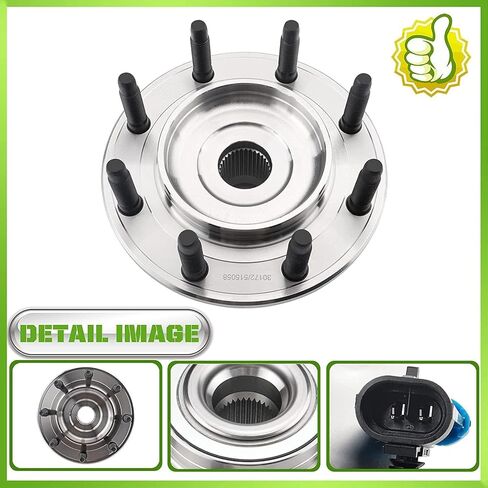 Front Wheel Bearing Hub Assembly 515058 (4WD Models ONLY) for 2002-2006 Avalanche 2500, 2001-2007 Silverado/Sierra 1500 1500HD 2500 2500HD, Suburban 2500, Yukon XL 2500 in Kuwait