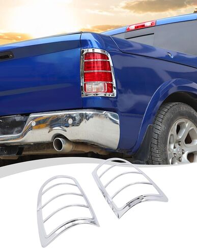 Hoolcar الذيل ضوء غطاء المصباح الخلفي معدات الحماية غطاء صالح ل دودج رام 2009-2017 ، الملحقات الخارجية ، الكروم in Saudi Arabia