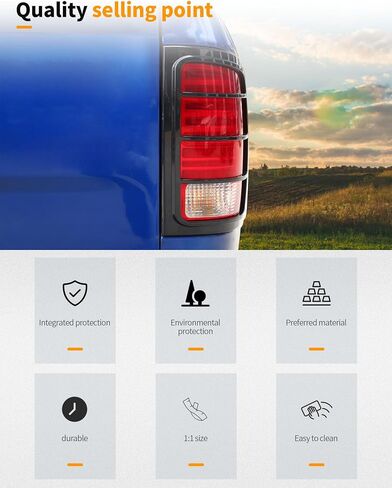 Hoolcar الذيل ضوء غطاء المصباح الخلفي معدات الحماية غطاء صالح ل دودج رام 2009-2017 ، الملحقات الخارجية ، الكروم in Saudi Arabia
