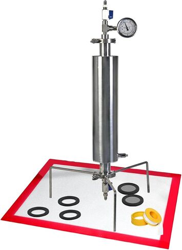 Closed Loop Extractor 90 Gram Stainless Steel Vacuum Chamber/Tube with Tripod Used to Extract from Plant Leaves，Closed Loop Extractor Vacuum Chamber Tube Closed Loop Extraction System in Saudi Arabia