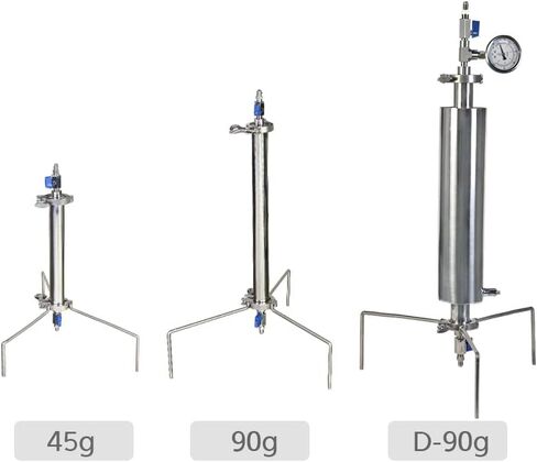 Closed Loop Extractor 90 Gram Stainless Steel Vacuum Chamber/Tube with Tripod Used to Extract from Plant Leaves，Closed Loop Extractor Vacuum Chamber Tube Closed Loop Extraction System in Saudi Arabia
