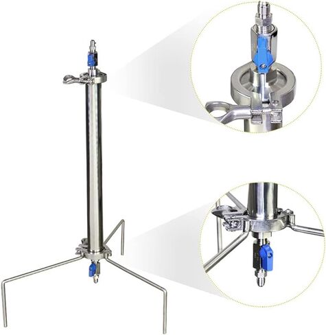 Closed Loop Extractor 90 Gram Stainless Steel Vacuum Chamber/Tube with Tripod Used to Extract from Plant Leaves，Closed Loop Extractor Vacuum Chamber Tube Closed Loop Extraction System in Saudi Arabia