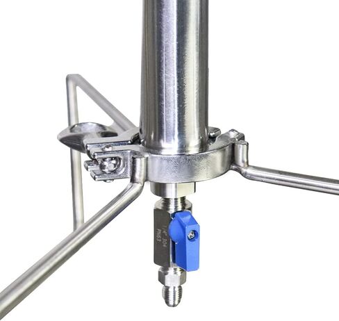 Closed Loop Extractor 90 Gram Stainless Steel Vacuum Chamber/Tube with Tripod Used to Extract from Plant Leaves，Closed Loop Extractor Vacuum Chamber Tube Closed Loop Extraction System in Saudi Arabia