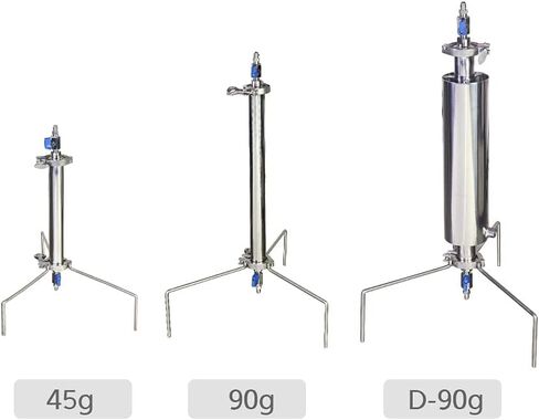 Closed Loop Extractor 90 Gram Stainless Steel Vacuum Chamber/Tube with Tripod Used to Extract from Plant Leaves，Closed Loop Extractor Vacuum Chamber Tube Closed Loop Extraction System in Saudi Arabia