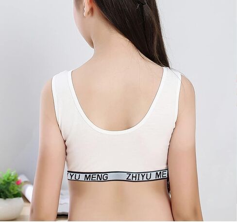 Girls’ Training Bra Set - 6PCS Girls Cotton Training Bras Sport Training Bralettes and Underwear Panties in Saudi Arabia