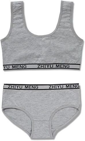 Girls’ Training Bra Set - 6PCS Girls Cotton Training Bras Sport Training Bralettes and Underwear Panties in Saudi Arabia