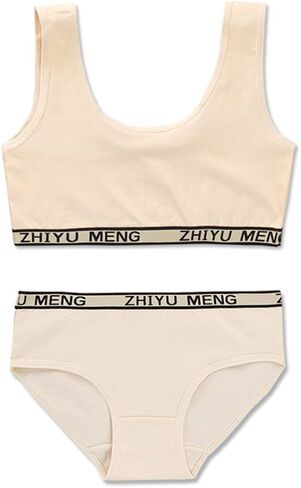 Girls’ Training Bra Set - 6PCS Girls Cotton Training Bras Sport Training Bralettes and Underwear Panties in Saudi Arabia