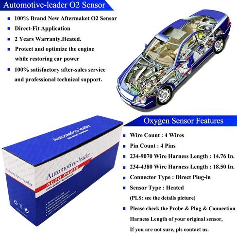 2 قطعة 234-9070 234-4380 O2 الاستشعار المنبع المصب الأوكسجين قطعة بديلة لمستشعر 2007 نيسان سنترا 2.0L ألتيما 2.5L فيرسا 1.8L l4 in Saudi Arabia