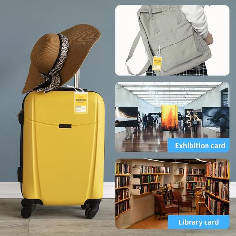 200 Pieces 10 Mil 2 1/2" x 4 1/4" Luggage Tag Laminating Pouches with Slot Hole Loops Thermal Lanyard Thermal Laminate Pouch Tags Kit Resealable for Work Permits Pass Cards Student ID Cards in Kuwait