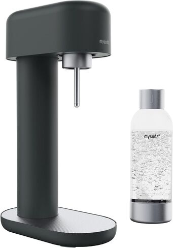 Mysoda Ruby 2 Sparkling Water Maker - with 1L Bottle - Black Copper | Silent Aluminum Sparkling Water Maker - Premium Quality - Ideal for Everyday Home Carbonation | CO2 Cylinder not Included in Kuwait