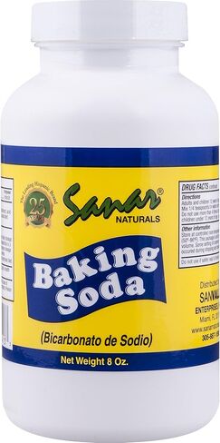 Sanar Naturals Baking Soda, 8 oz - For Digestive Support as Antacid, Baking, Cleaning, Deodorizing, & More in Saudi Arabia