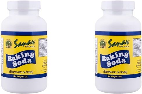 Sanar Naturals Baking Soda, 8 oz - For Digestive Support as Antacid, Baking, Cleaning, Deodorizing, & More in Saudi Arabia
