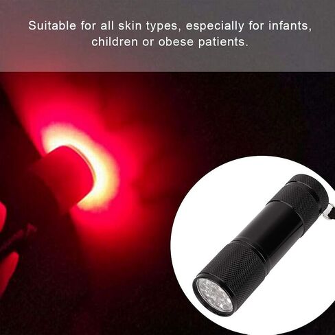 مكتشف الوريد بالضوء الأحمر للأطفال المسنين أداة عرض الأوعية الدموية محدد موقع الوريد مكتشف الوريد مصباح يدوي أحمر Wchiuoe، مكتشف الوريد للوصول إلى الوريد، مكتشف الوريد للحقن in Kuwait