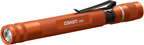Coast® HP3R 385 Lumen مصباح LED قابل لإعادة الشحن مع Twist Focus™، برتقالي in Saudi Arabia