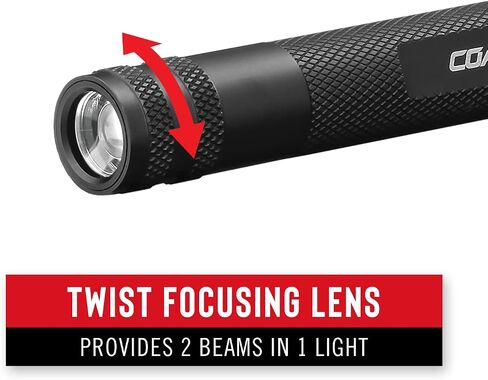 Coast® HP3R 385 Lumen مصباح LED قابل لإعادة الشحن مع Twist Focus™، برتقالي in Saudi Arabia