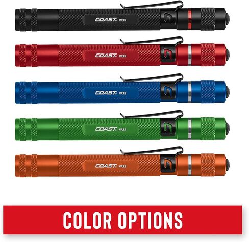 Coast® HP3R 385 Lumen مصباح LED قابل لإعادة الشحن مع Twist Focus™، برتقالي in Saudi Arabia