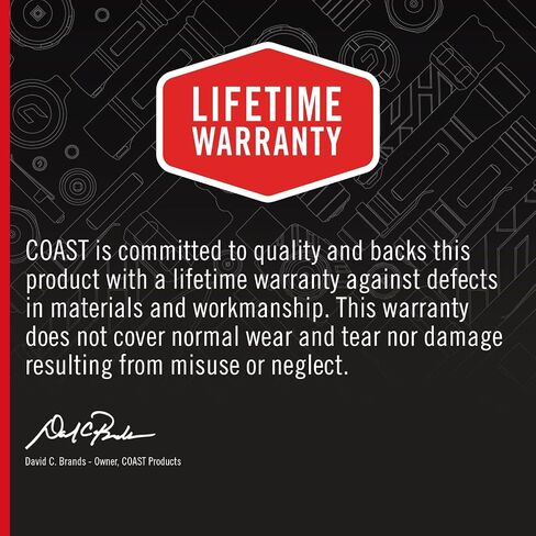 Coast® HP3R 385 Lumen مصباح LED قابل لإعادة الشحن مع Twist Focus™، برتقالي in Saudi Arabia