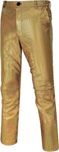 Men's 70s Disco Pants Metallic Sequin Straight Leg Trousers Party Dance Outfits in Saudi Arabia