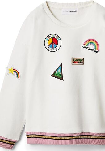 Desigual Girl Flat Knit Pullover Jacket (N) in Saudi Arabia