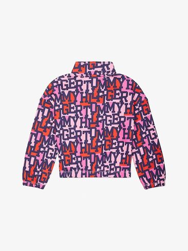 سويت شيرت Tommy Hilfiger للفتيات بطباعة تومي نصف سحاب in Saudi Arabia
