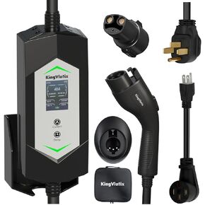 40 Amp J1772/Tesla Level 2/1 Portable EV Charger with 25FT Cable, 240V NEMA 14-50 Plug & 120V NEMA 5-15 Adapter, J1772 car Connector & Tesla NACS Adapter as Tesla Charger in Saudi Arabia