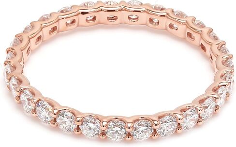 1-8 Carat (ctw) White Gold Round Cut LAB GROWN Diamond Eternity Band (Color E-F Clarity VS2-SI1) in Saudi Arabia
