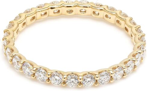 1-8 Carat (ctw) White Gold Round Cut LAB GROWN Diamond Eternity Band (Color E-F Clarity VS2-SI1) in Saudi Arabia