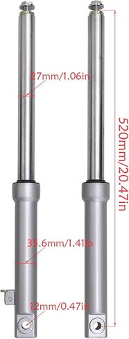 27mm Front Forks Suspension Shocks with Triple Tree Handlebar Riser Clamp for CRF50 70cc 90cc 110cc Dirt Bike Drum Brake in Saudi Arabia
