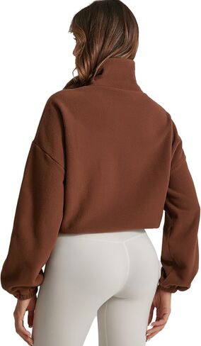 Fleece Winter Hiking Jacket for Women Cozy Fleece with Secure Side Pockets with 3F Zipper Long Sleeve in Saudi Arabia