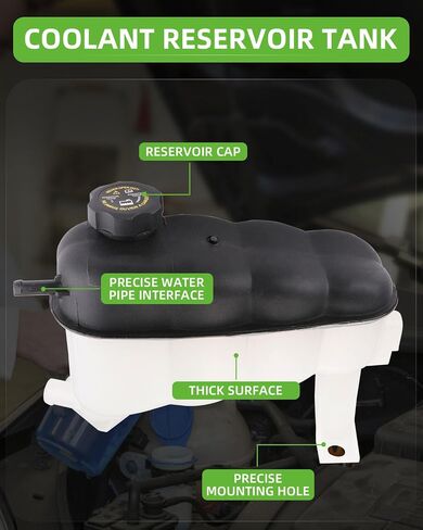 SCITOO 19101-P08-000 Coolant Reservoir Bottle Coolant Overflow Tank Fits For 1992-1995 For Honda Civic 1993-1997 For Honda Civic del Sol in Saudi Arabia
