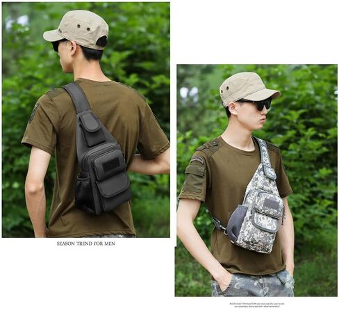 حقيبة حبال Crossbody حقيبة للرجال ، حقيبة حبال التزلج على التزلج ، ودقة نهارية خفيفة الوزن للتنزه في السفر in Saudi Arabia